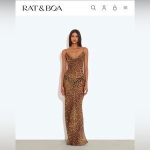 Rat & Boa Valentina Leopard Print Maxi Dress